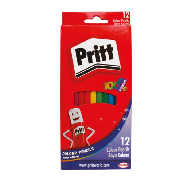 PRİTT 12 RENK KURU BOYA TAM BOY 1219734