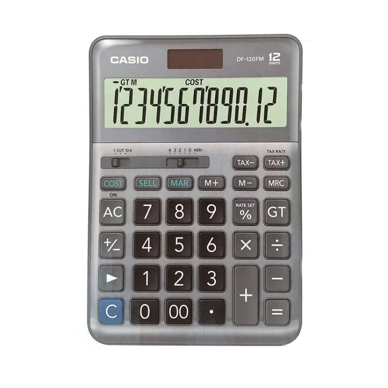 CASIO DF-120 FM HESAP MAKİNESİ 12 HANE