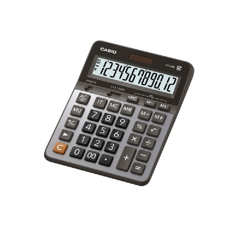 CASIO GX-120 B/S MASA ÜSTÜ HESAP MAKİNASI 12 HANE
