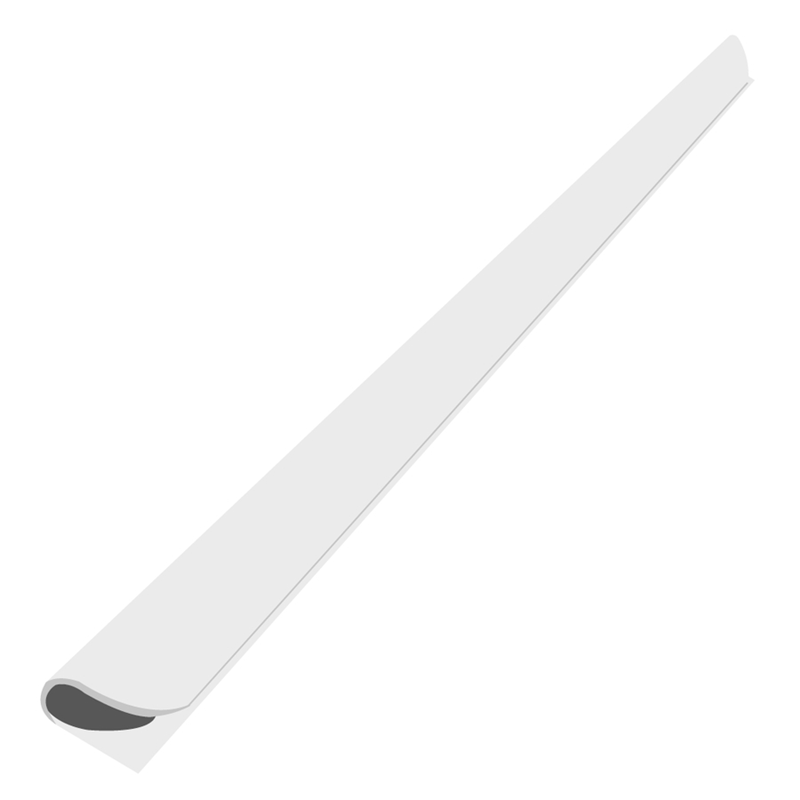 BIGPOINT BP623-08-01 PLASTİK OVAL PROFİL 8 MM BEYAZ 100 LÜ
