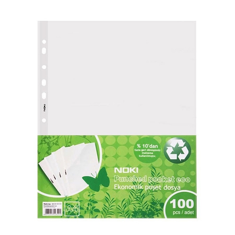 NOKİ A4 EKO POŞET DOSYA 100 LÜ 4830-ECO