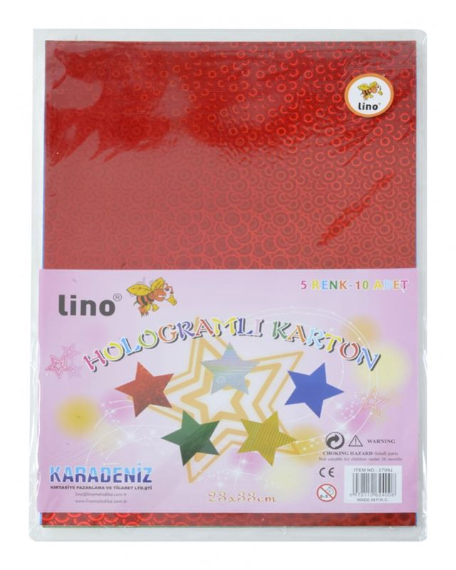 LINO 2709JQ HOLOGRAM KAĞIT 50x70 cm 10 LU
