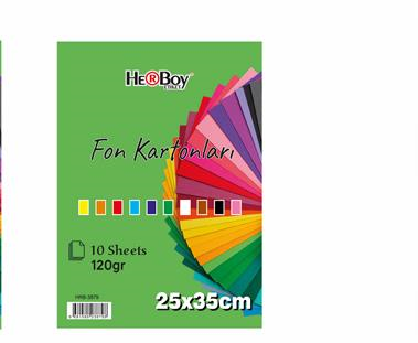 HERBOY FON KARTONU 25X35 KARIŞIK 10'LU HRB-3879