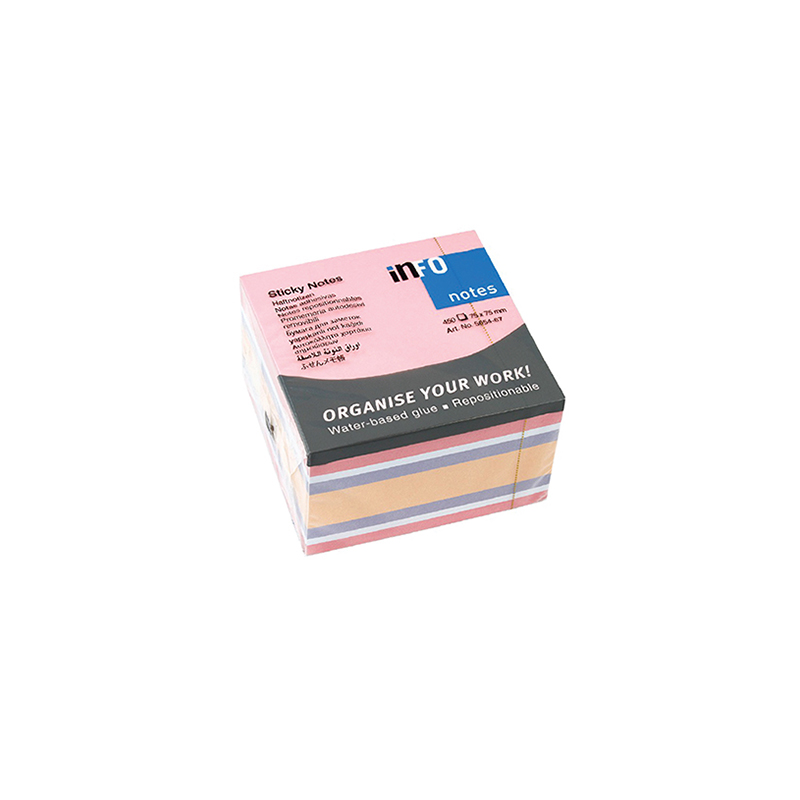 INFO NOTES 75x75 PASTEL-FOSFORLU RENKLER 450 yp 95654