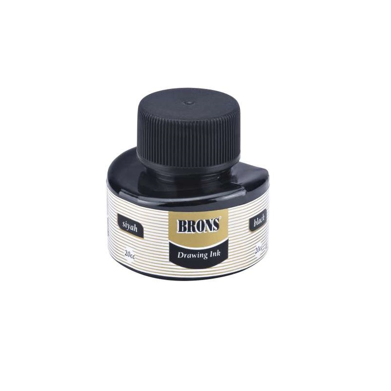 BRONS ÇİNİ MÜREKKEBİ SİYAH 20 CC BR-317