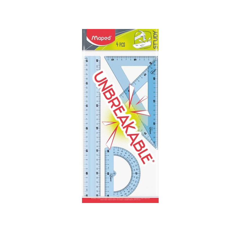 MAPED 981701 STUDY KIRILMAZ 4 LÜ 30 CM ÇİZİM SETİ