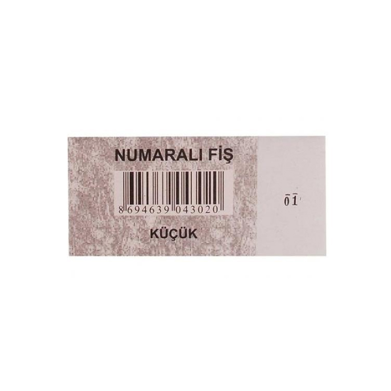 DİLMAN NUMARALI FİŞ KÜÇÜK