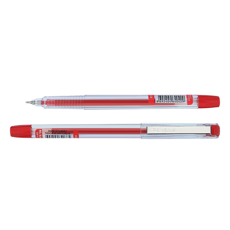 PENSAN 6405 MY-KING GEL KIRMIZI KALEM METAL KLİPS