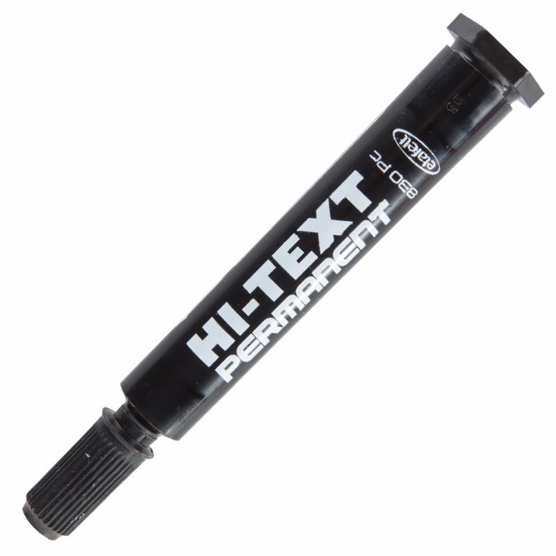 HI-TEXT 830 PC SİYAH KESİK UÇ KOLİ KALEMİ